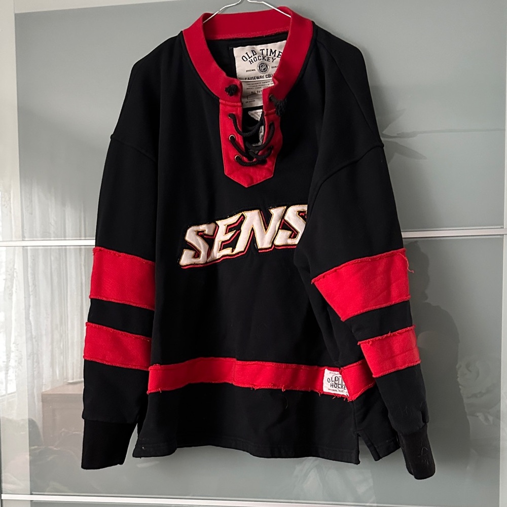 NHL Black and Red Hockey Jersey
